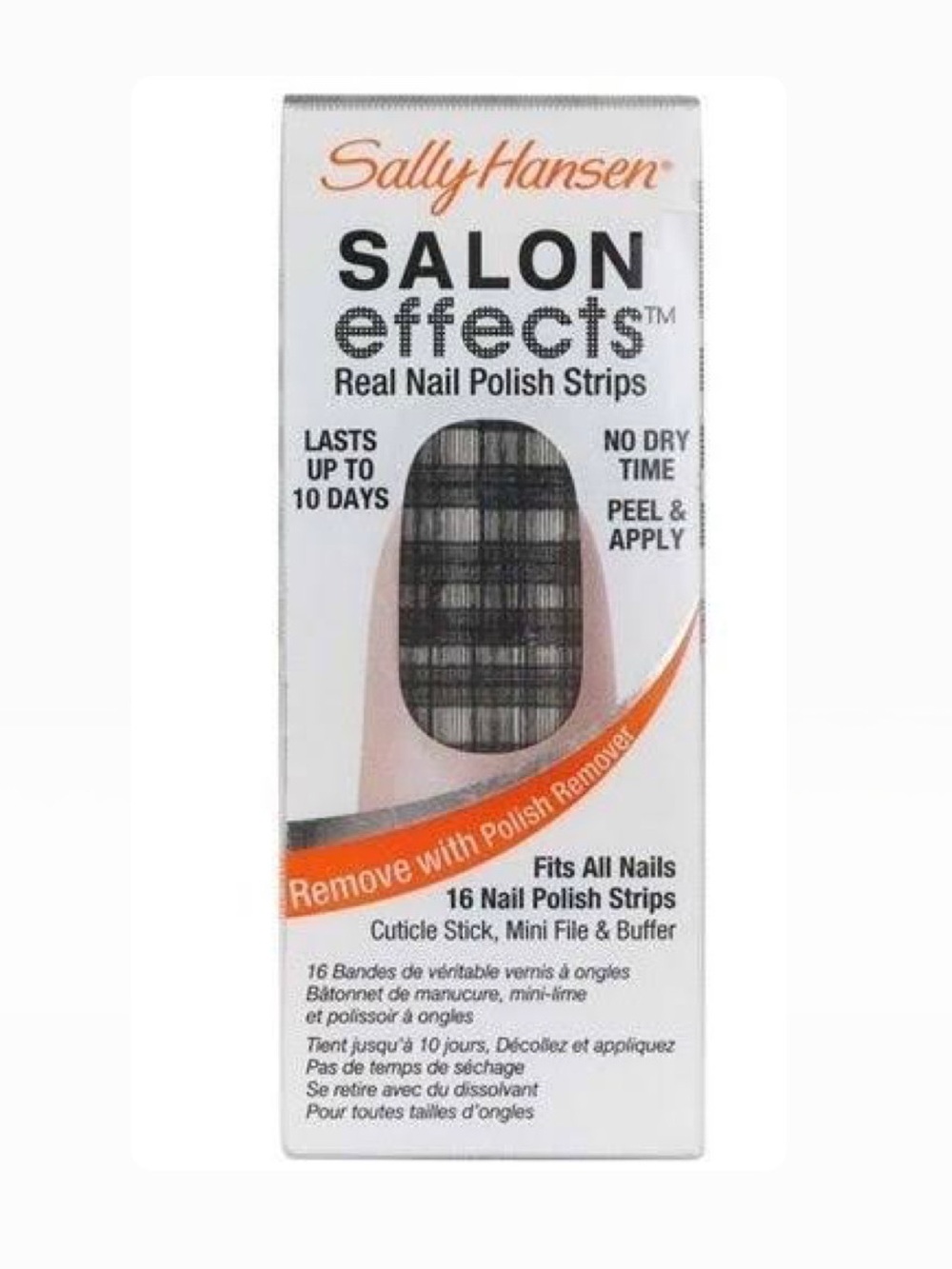 Sally Hansen Salon Effects Real Nail Polish Strips Tweed-Le Dee 550